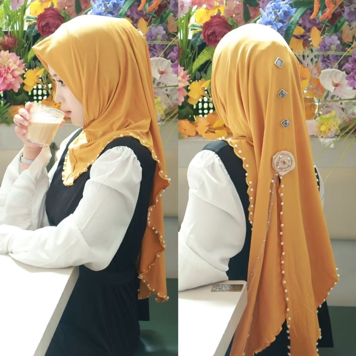 New Ethnic Fashion - Hijab Pashmina Baru, Kerudung Etnis, Topi