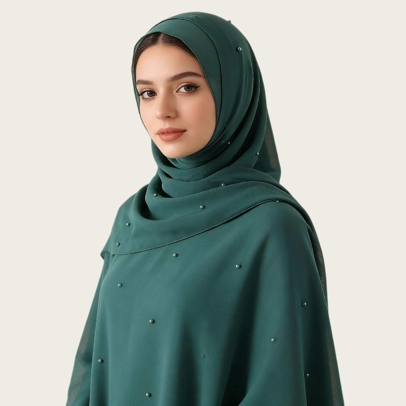 New Ethnic Fashion - Syal panjang berbahan sifon mutiara dengan