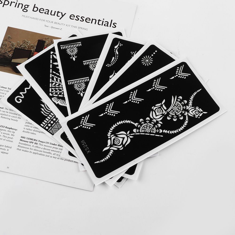 Stensil Henna Gaya India untuk - Ethnic Fashion India ulasan dan harga