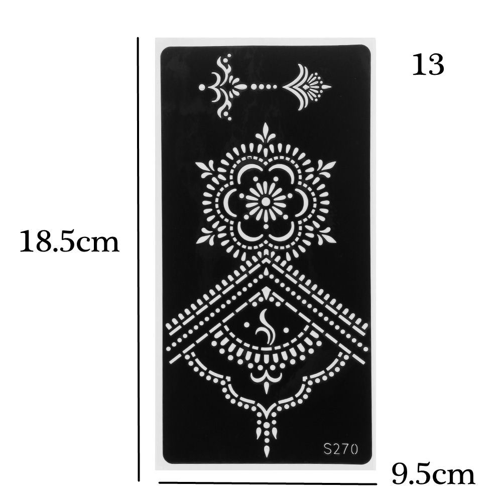 Stensil Henna Gaya India untuk - Ethnic Fashion India ulasan dan harga