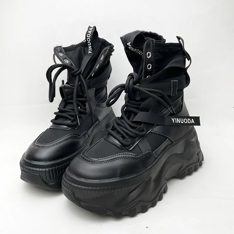 Sepatu Bot Platform Musim Gugu - Ethnic Modern Fashion ulasan dan harga