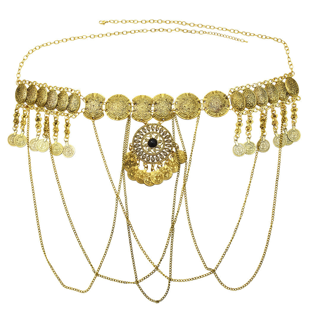 Liontin Rumbai Koin Melingkar  - Ethnic Modern Fashion ulasan dan harga