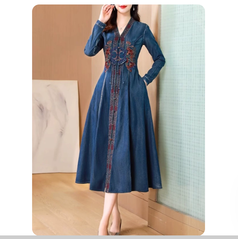 Gaun Panjang Model Koboi denga - New Ethnic Fashion ulasan dan harga